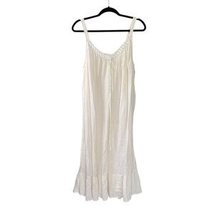 VANITY FAIR Vintage Sleeveless Nightgown Cream S